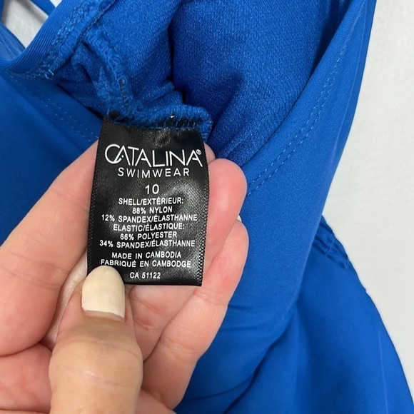 Catalina swim one piece blue size 10 - Picture 4 of 5